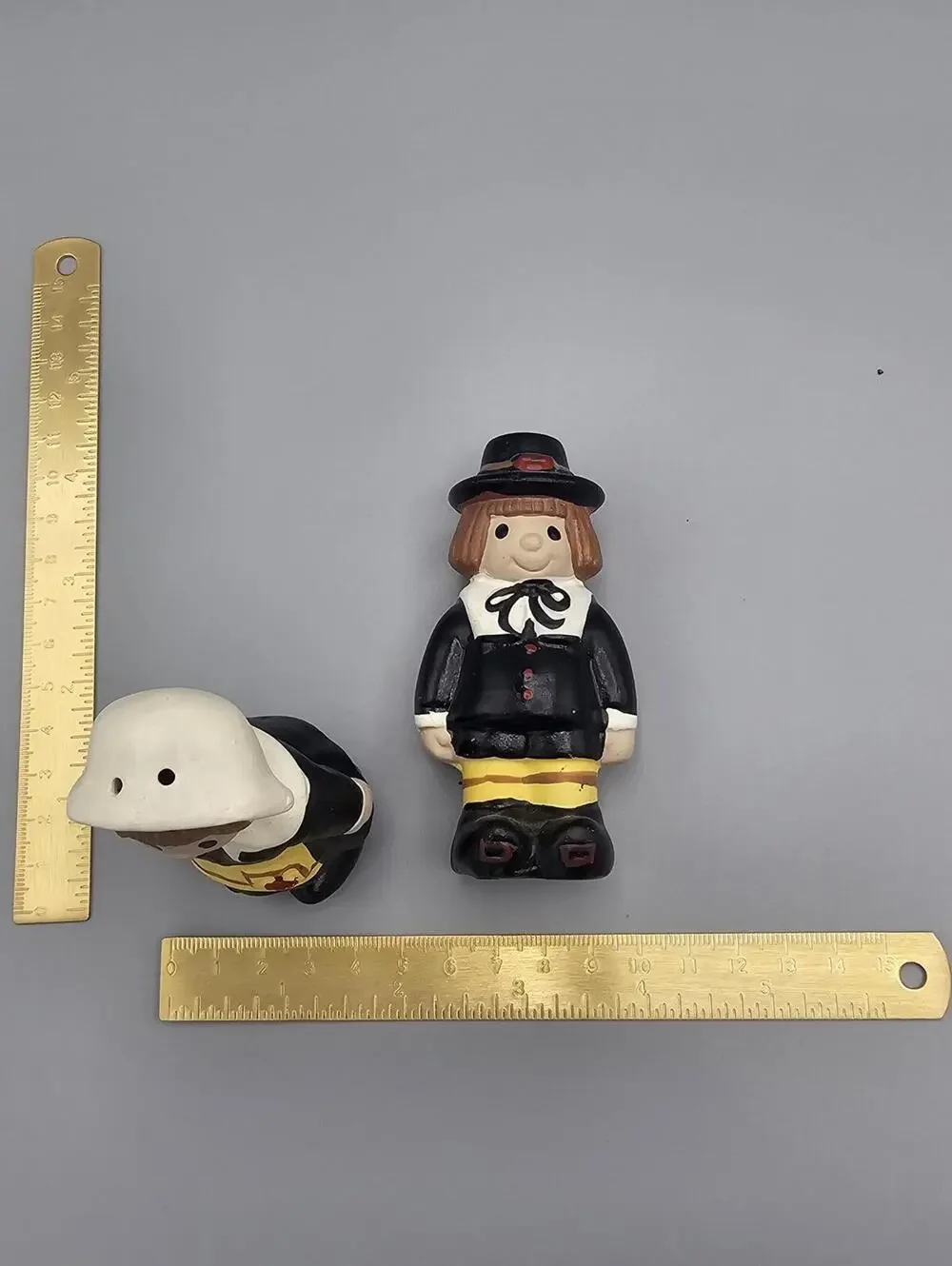 Vintage Pilgrim Couple Salt and Pepper Shakers Made in Japan